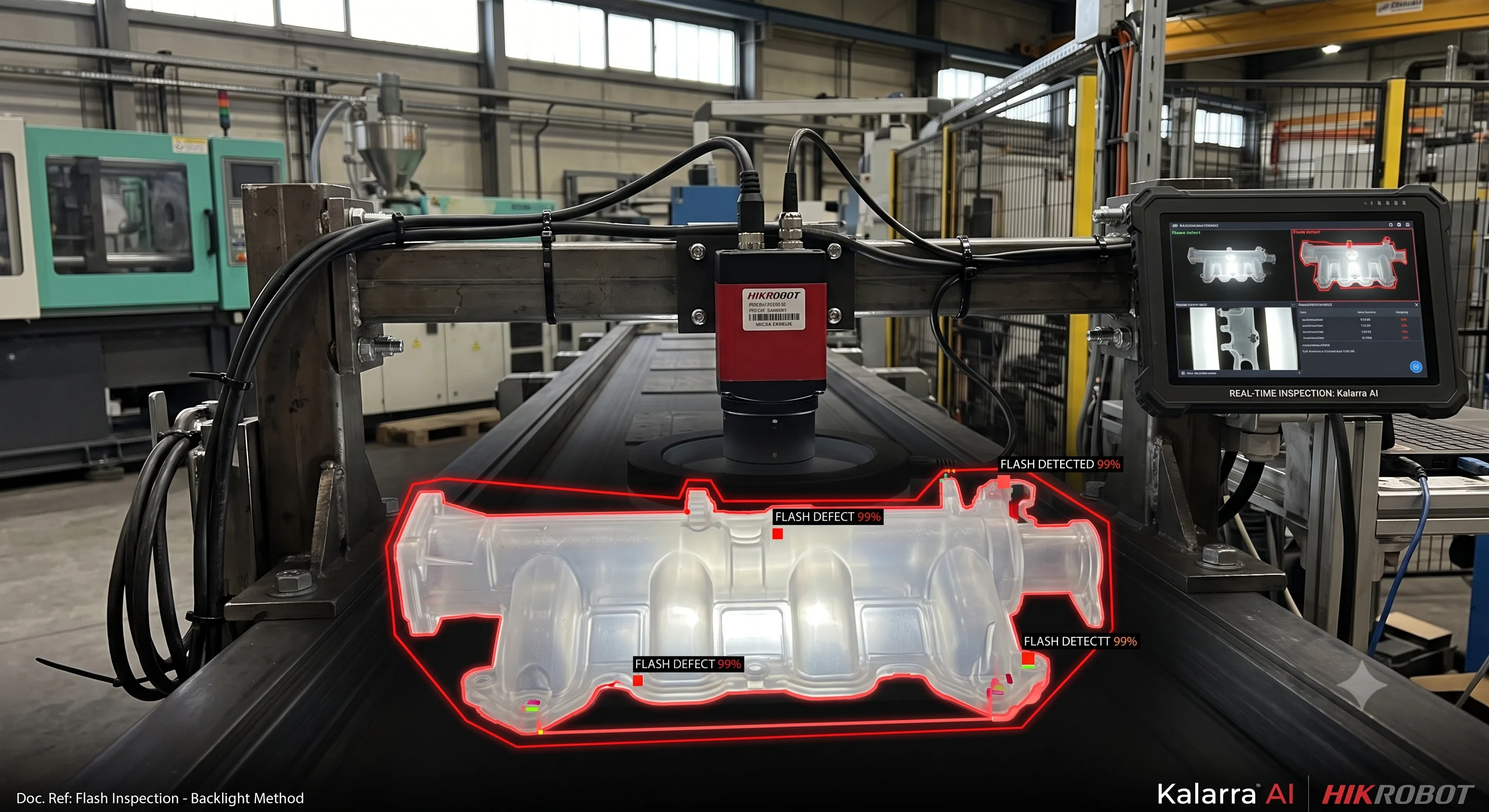 Deteksi Cacat Produk Plastik Injection Molding dengan AI Vision - Kalarra.ai Case Study Hero