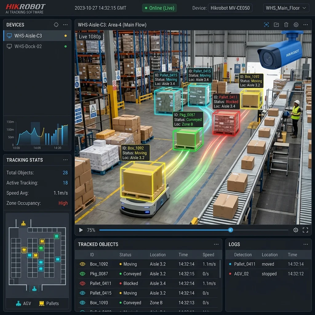Object Tracking untuk Tracking Material di Warehouse dengan AI - Kalarra.ai Case Study Hero