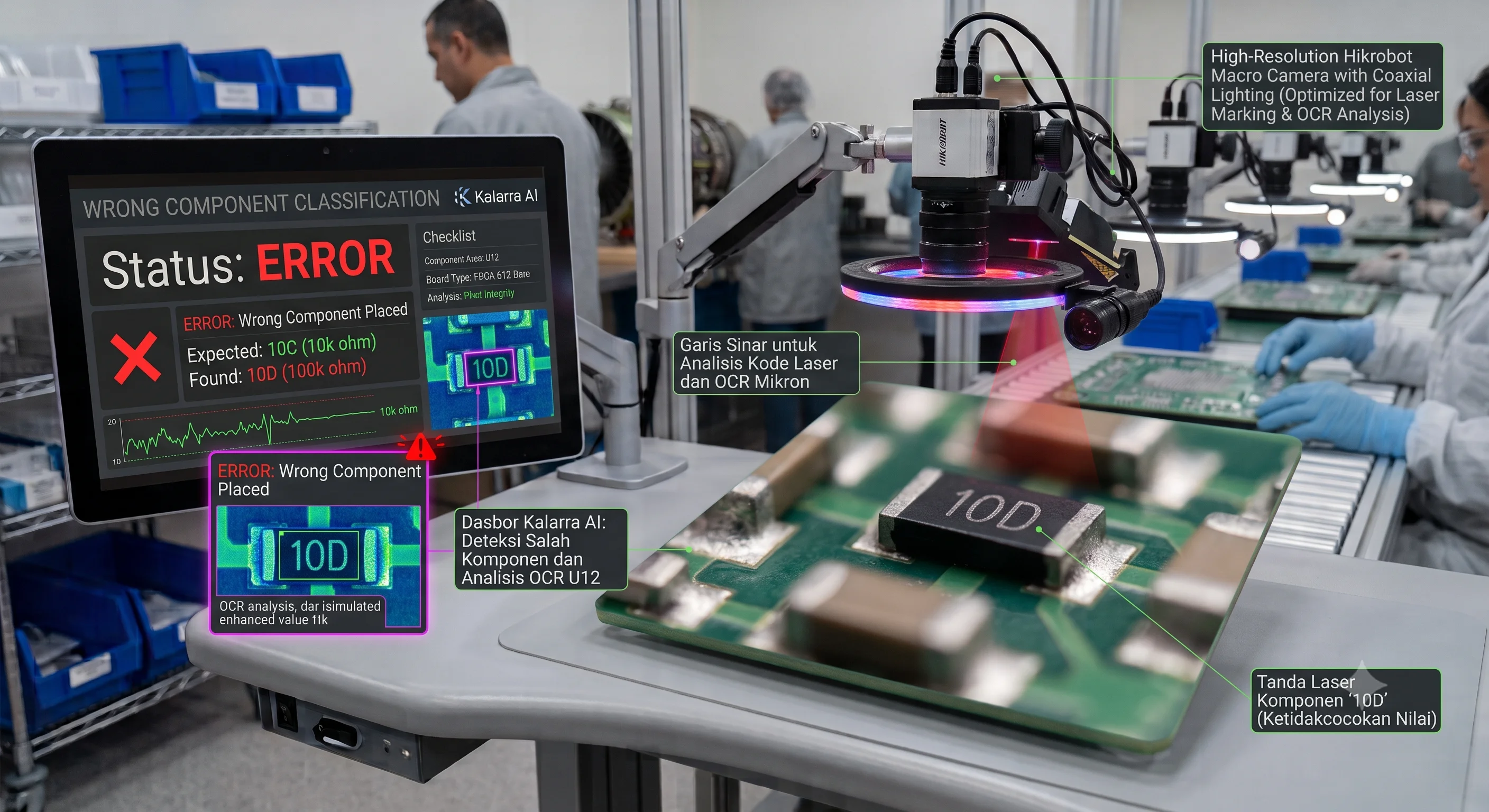 Verifikasi Pick and Place PCB Assembly dengan AI Vision - Kalarra.ai Case Study Hero