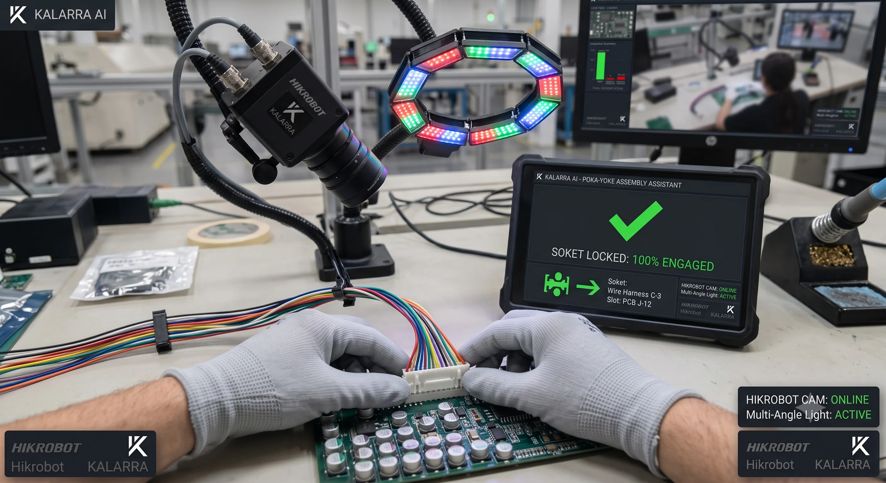 Verifikasi Assembly Komponen Elektronik dengan AI Vision - Kalarra.ai Case Study Hero